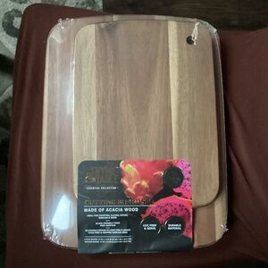 Thyme & Table Cutting Board Set Made of Acacia Wood NEW